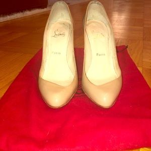 Christian Louboutin Maudissima Nude High Heels